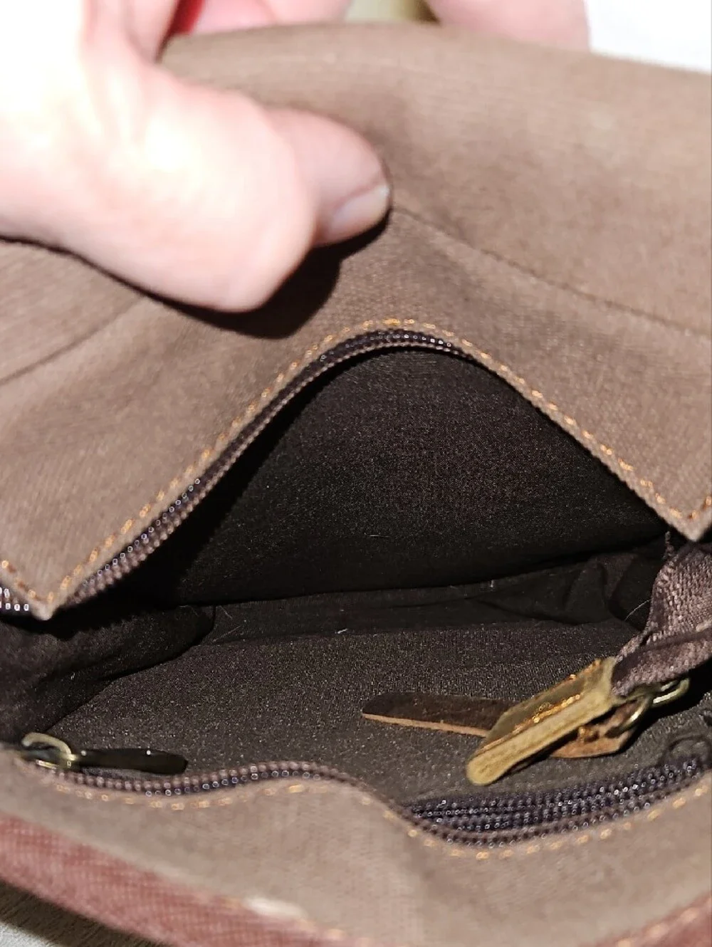 Gearonic Canvas and Leather Crossbody Messenger Bag for Men